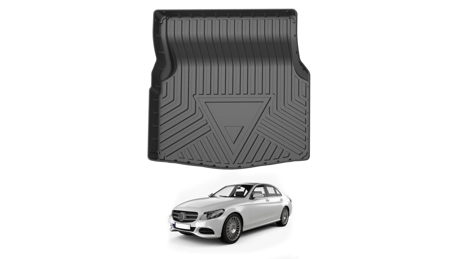 AUSGO Boot Liner Cargo Mat for Mercedes-Benz C-Class C Class W205 Sedan 2014-2021