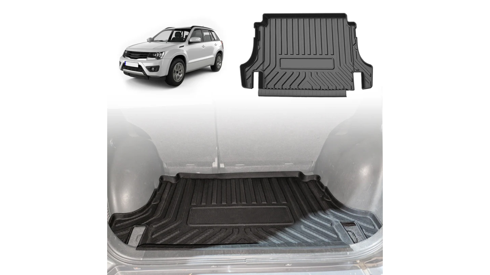 AUSGO Boot Liner Cargo Mat for Suzuki Grand Vitara 5 Door 2006-2018