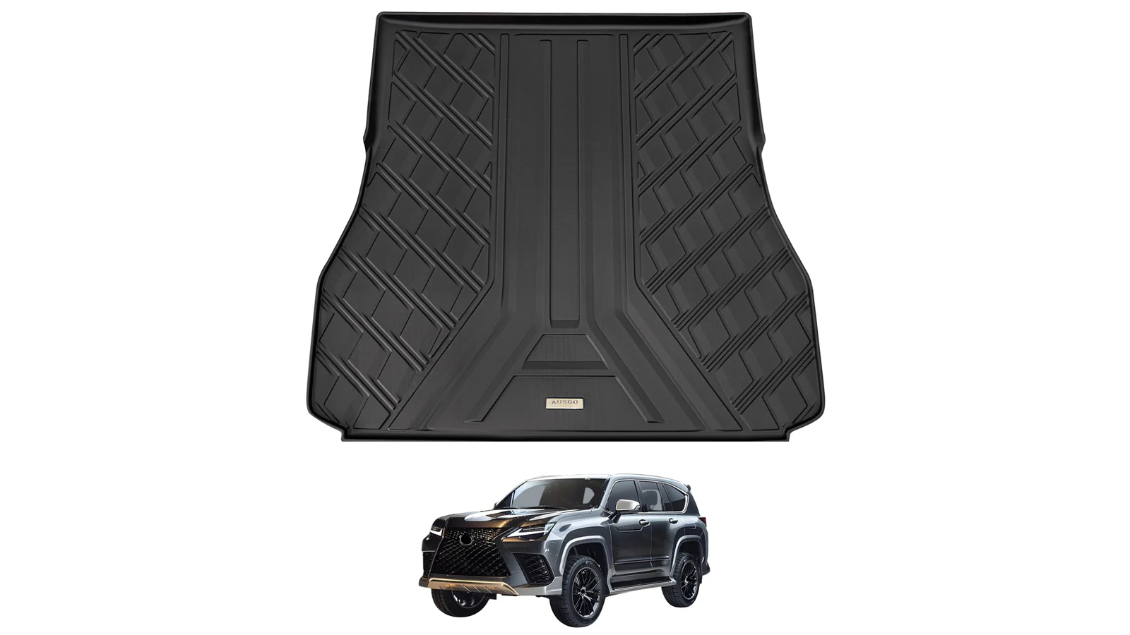 AUSGO Boot Liner Cargo Mat for Lexus LX500d LX600 5 Seater 2021-Onwards  (with Side Panels)