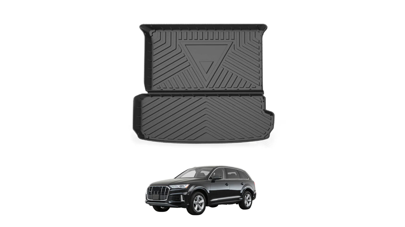 AUSGO 4WD Accessories Boot Liner Cargo Mat for Audi Q7/SQ7 4M Series 2015-Onwards