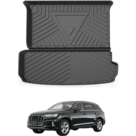 AUSGO 4WD Accessories Boot Liner Cargo Mat for Audi Q7/SQ7 4M Series 2015-Onwards