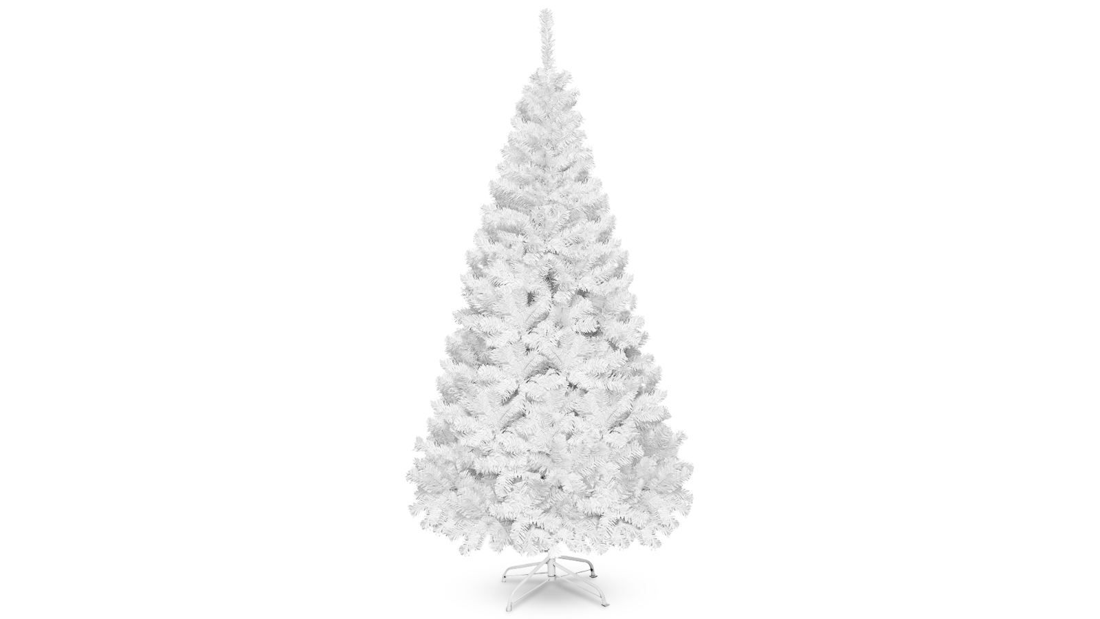 Costway PVC Indoor Outdoor Holiday Decoration White Christmas Tree - 150cm