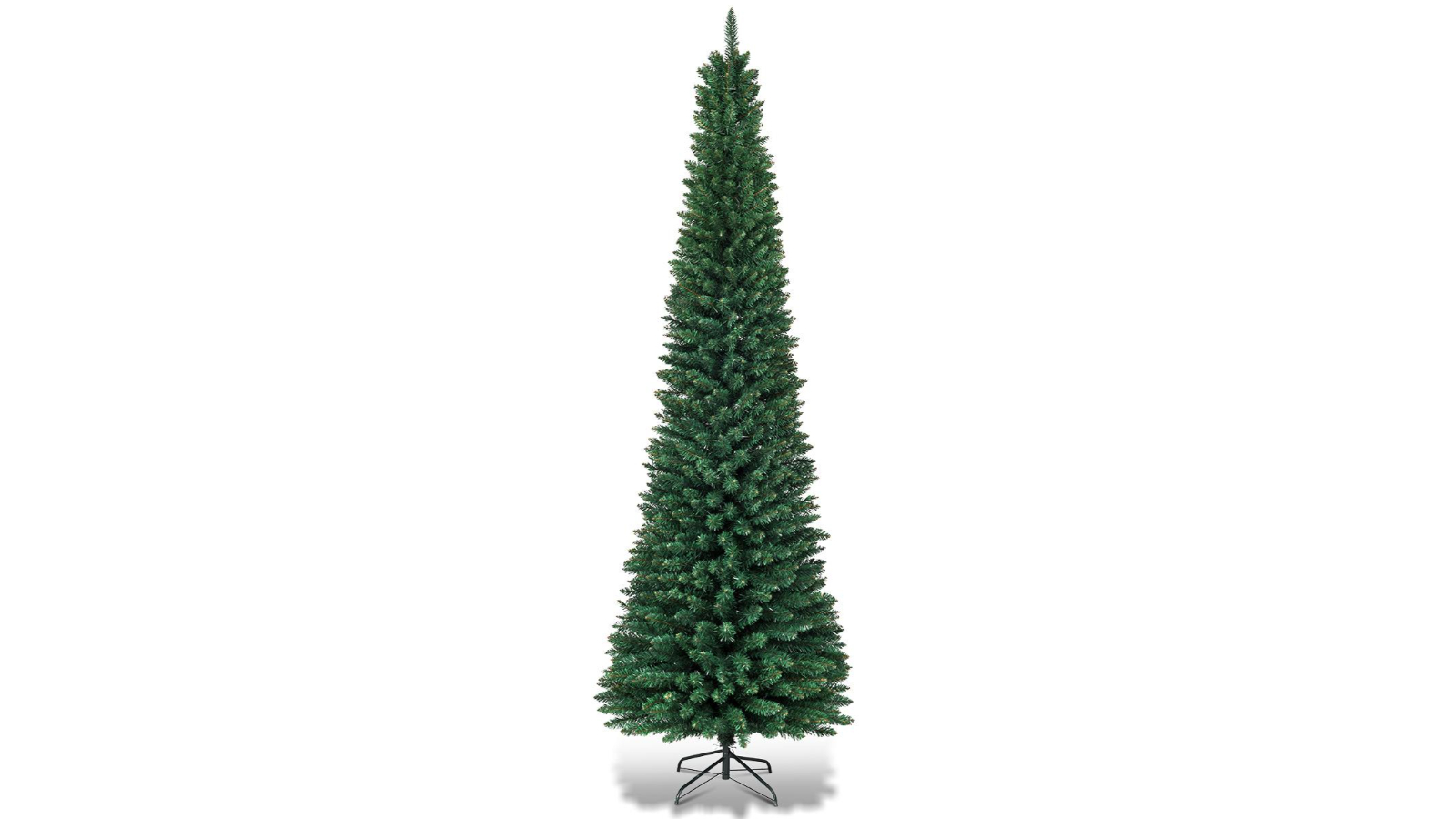 Costway Pre-Lit Pencil Christmas Tree with 295 Memory Wire Branch Tip