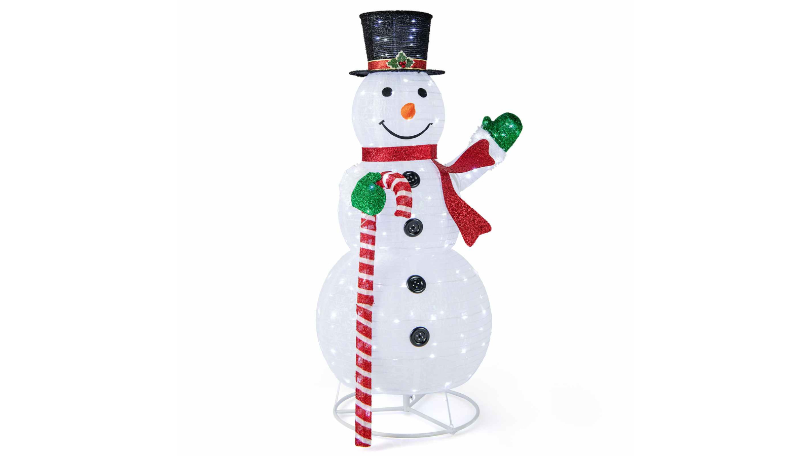 Costway 1.5metre Lighted Christmas Snowman Decoration