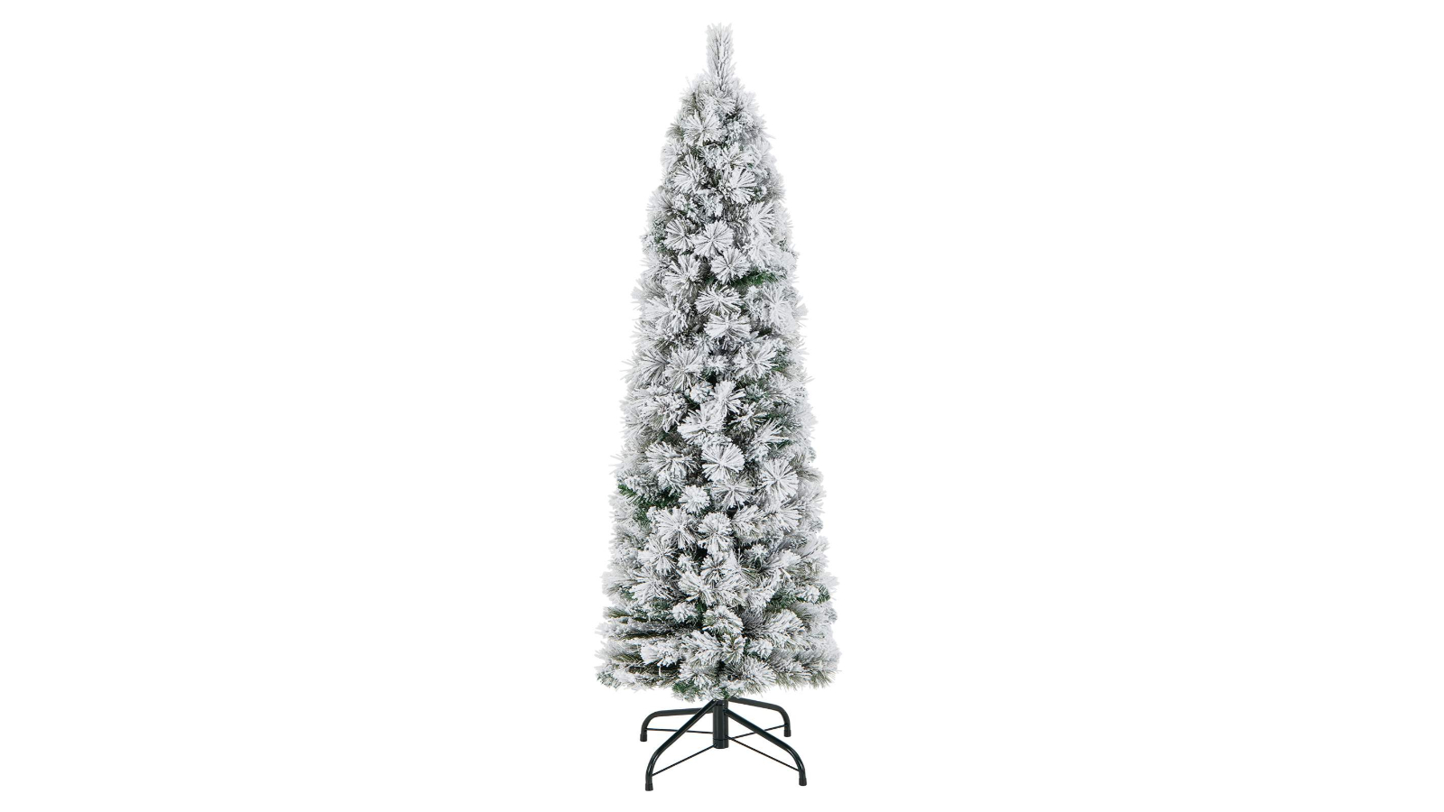 Costway 100 LED Flocked Artificial Christmas Tree with Gloves - 145cm