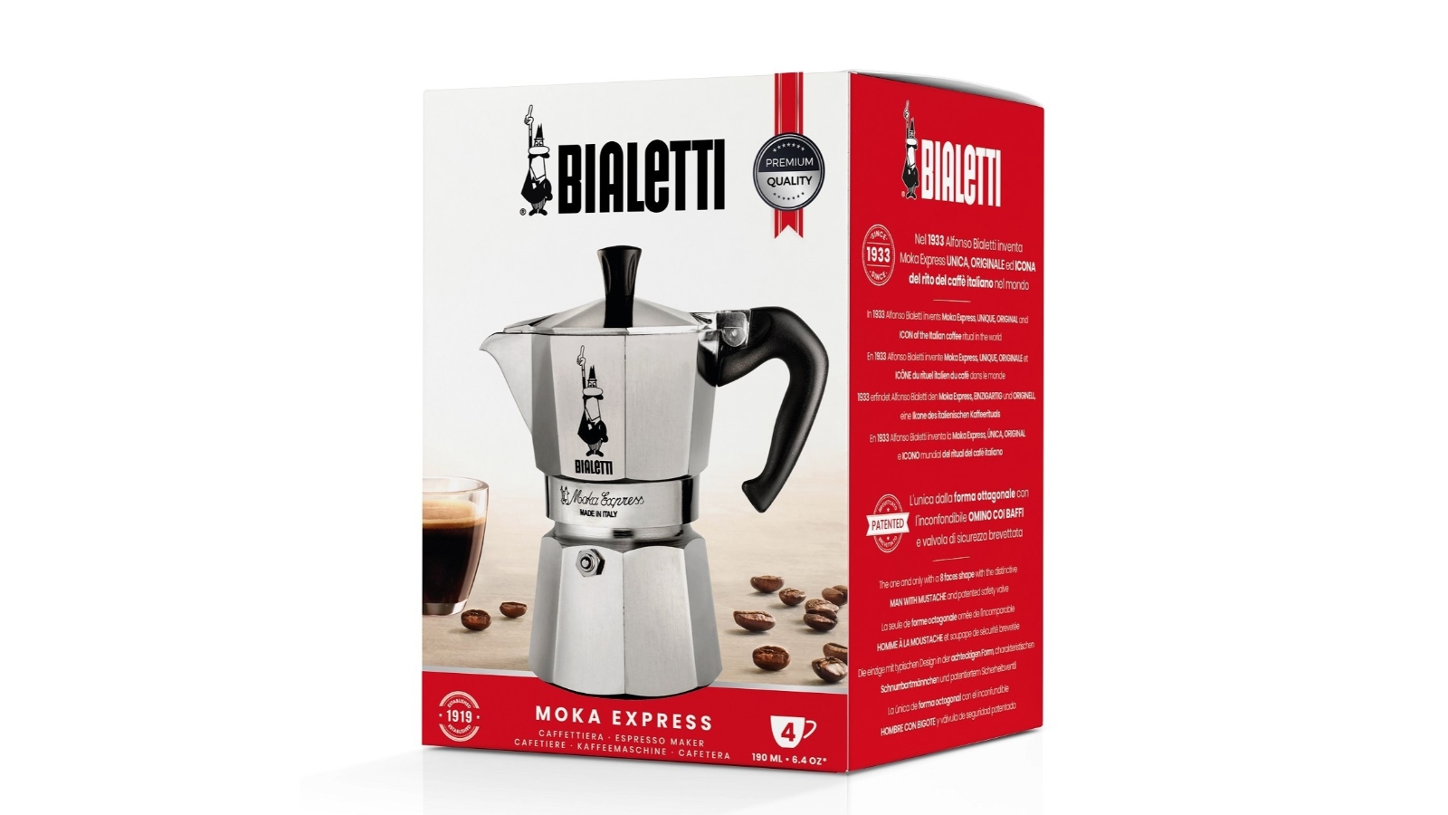 Bialetti Moka 4 Cup Espresso Maker Harvey Norman
