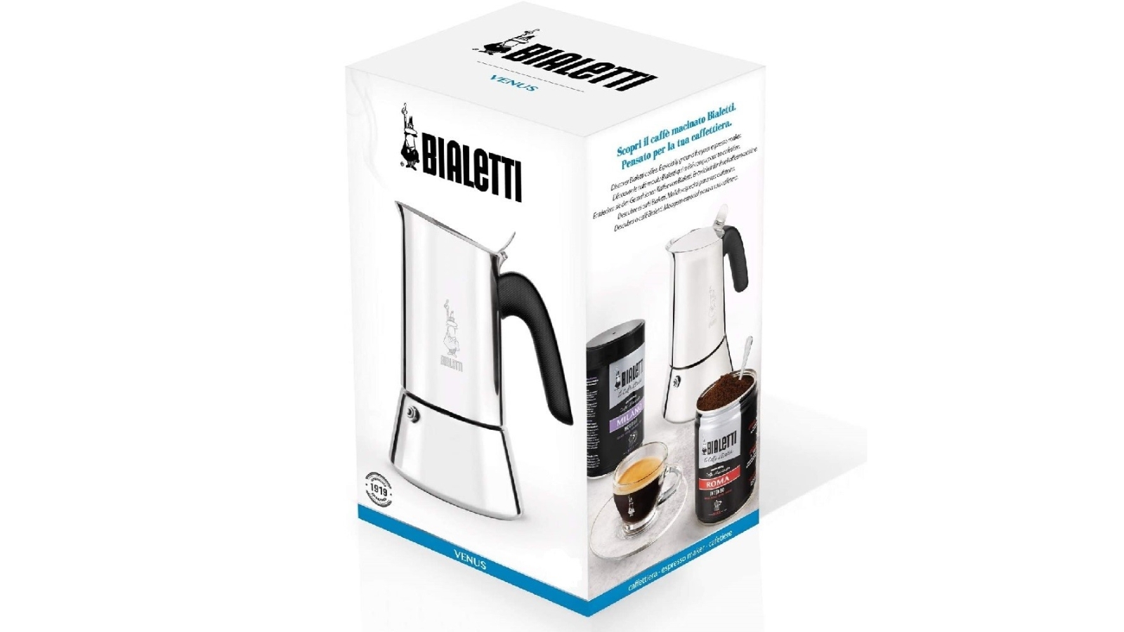 Bialetti Venus 4 Cup Stainless Steel Espresso Maker