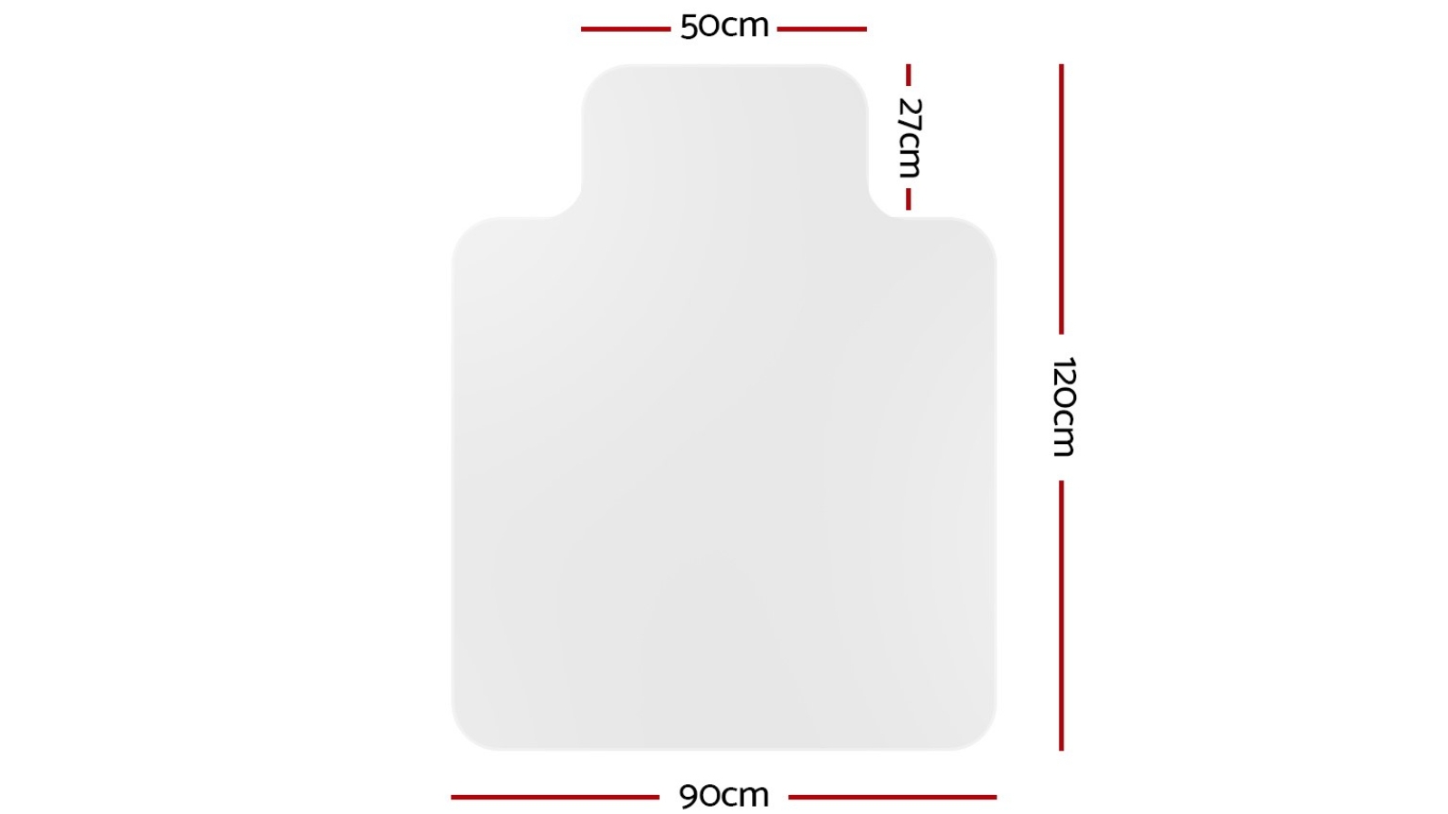 Artiss 90cm Clear Home Office Chair Mat Harvey Norman