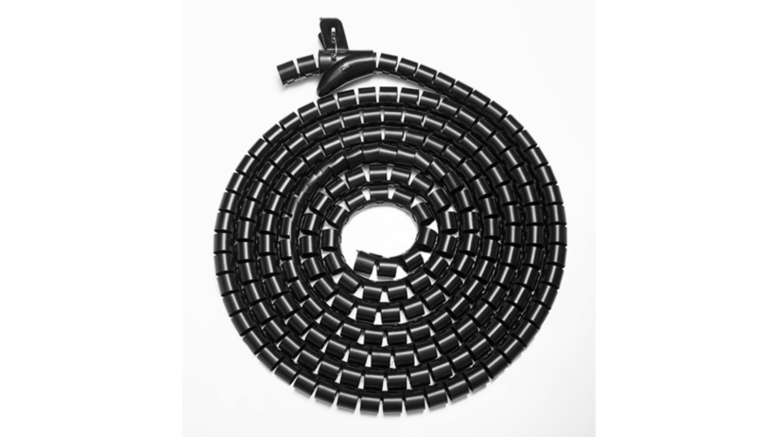 Brateck 30mm/1.2" Diameter Coiled Tube Cable Sleeve 1000x30mm - Black