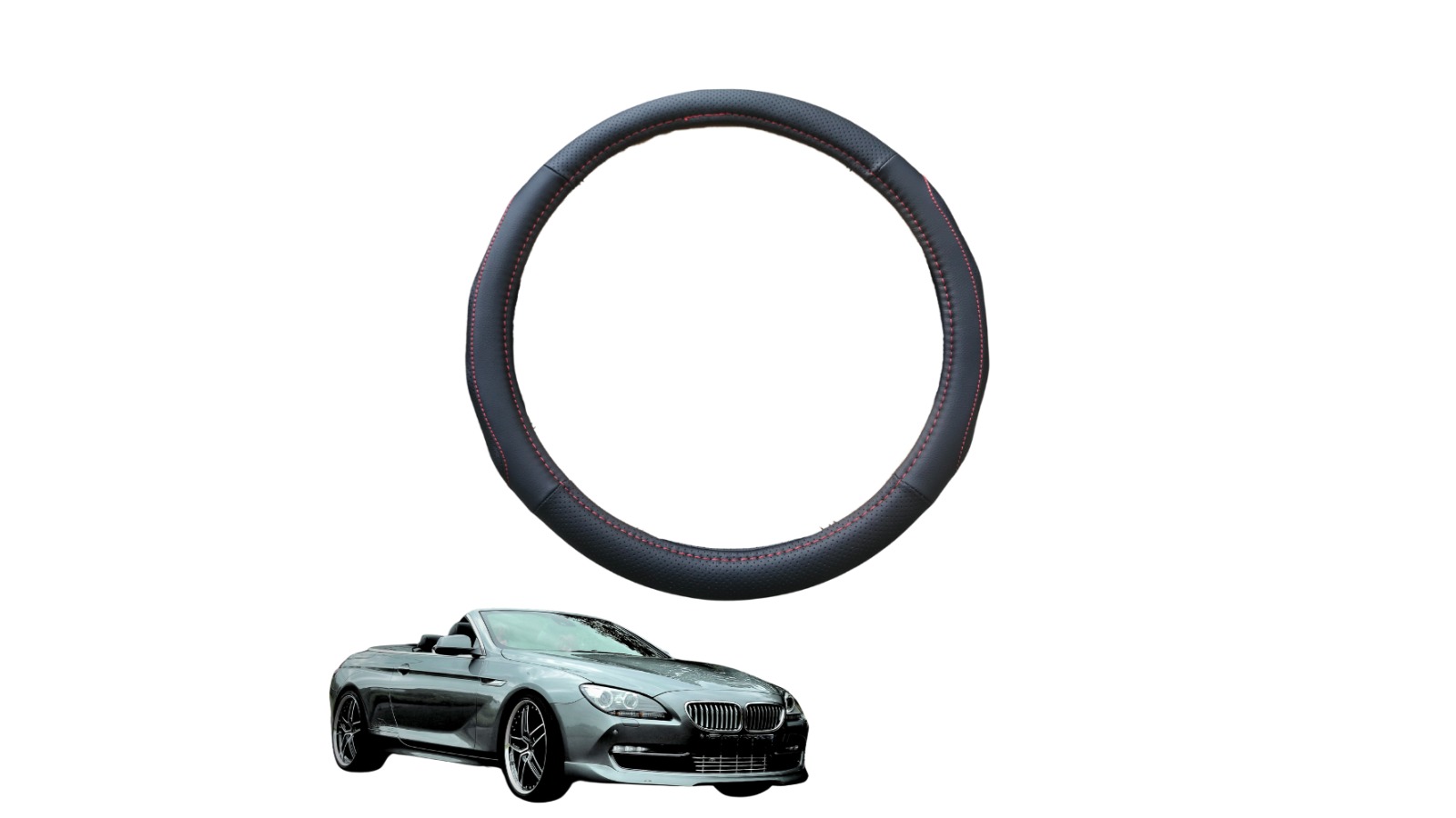 Outback GT Steering Wheel Cover Compatible for BMW 6 Series Coupe/Convertible 2011 - 2019 F12 F13