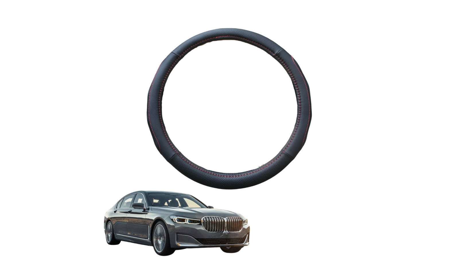 Outback GT Steering Wheel Cover Compatible for BMW 7 Series 2015 - 2022 G11 G12
