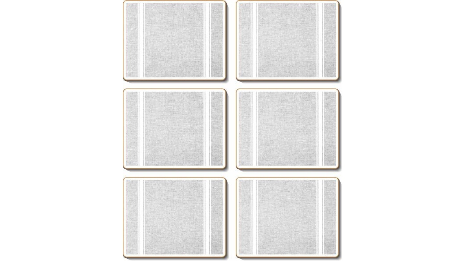 Cinnamon Cork Backed Coasters Set of 6 - Hamptons