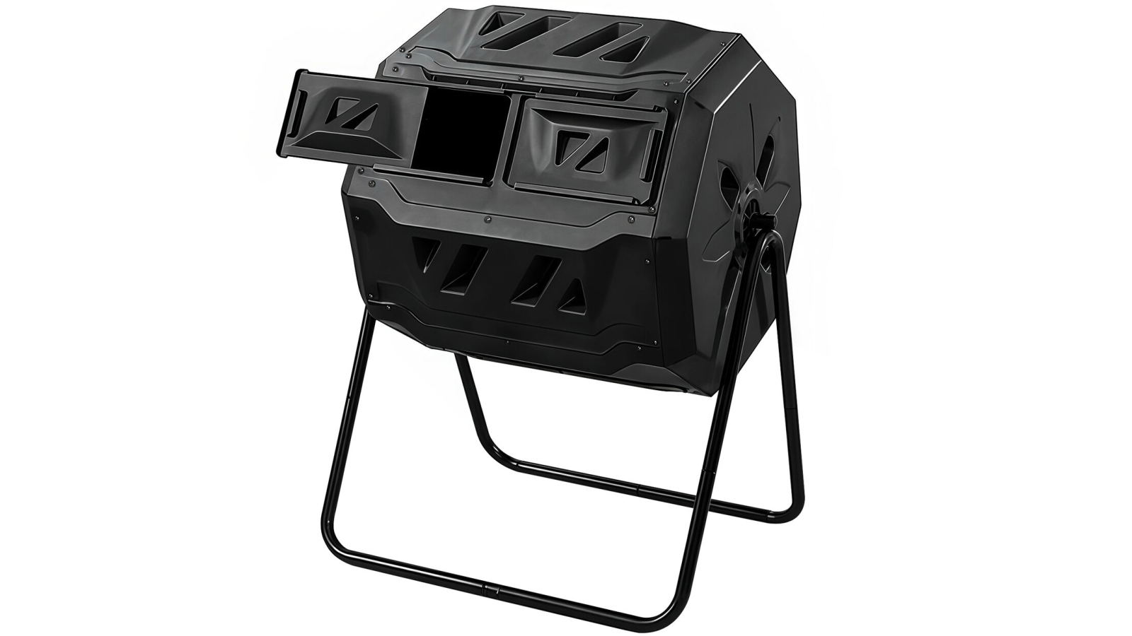 Glasshaus Co 160L Rotating Dual Chamber Compost Tumbler Bin