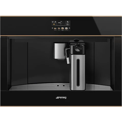 Smeg 45cm Dolce Stil Novo Built-in Coffee Machine with Copper Trim