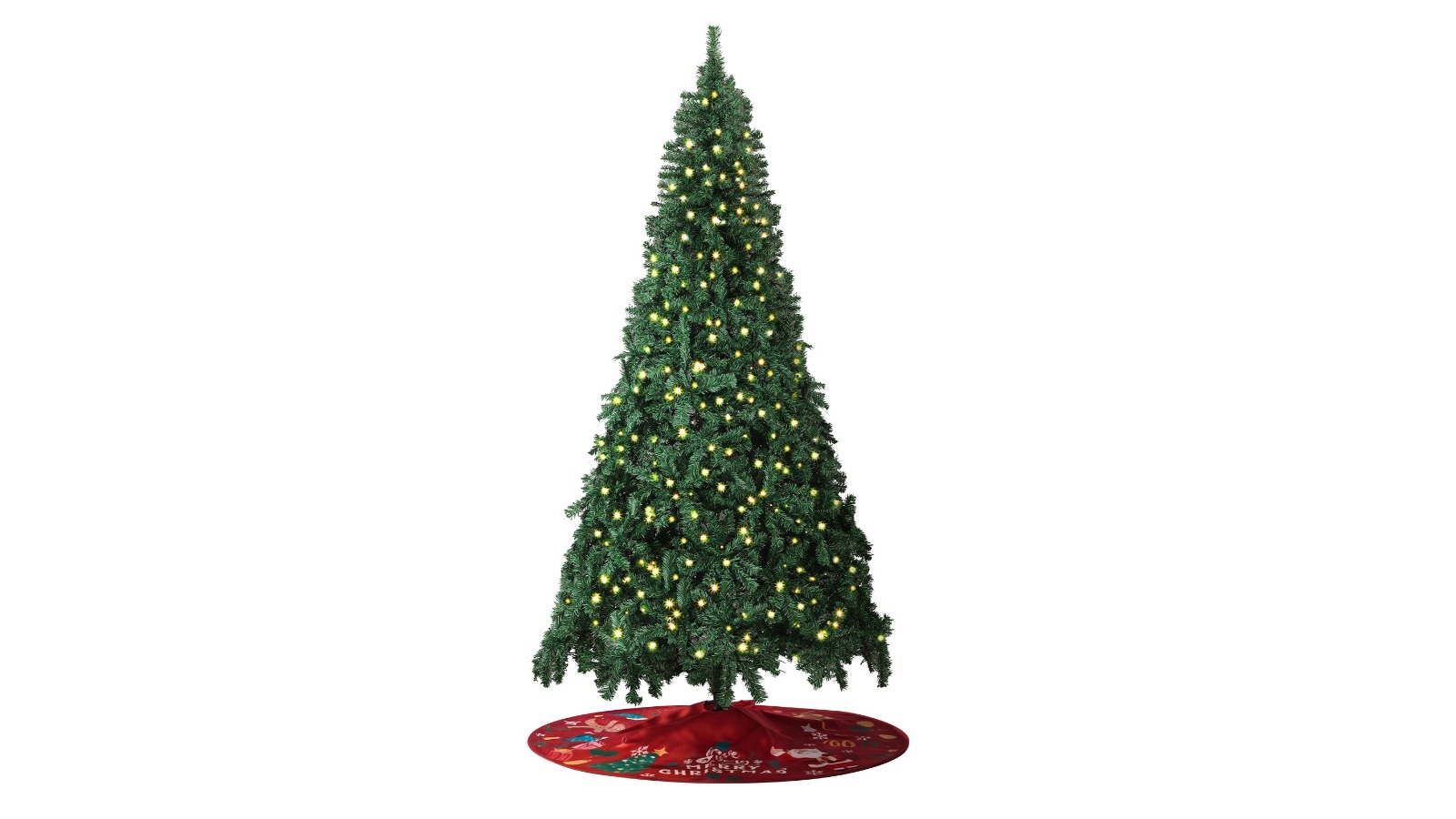 Tinseltown 180cm LED Christmas Tree with Red Skirt