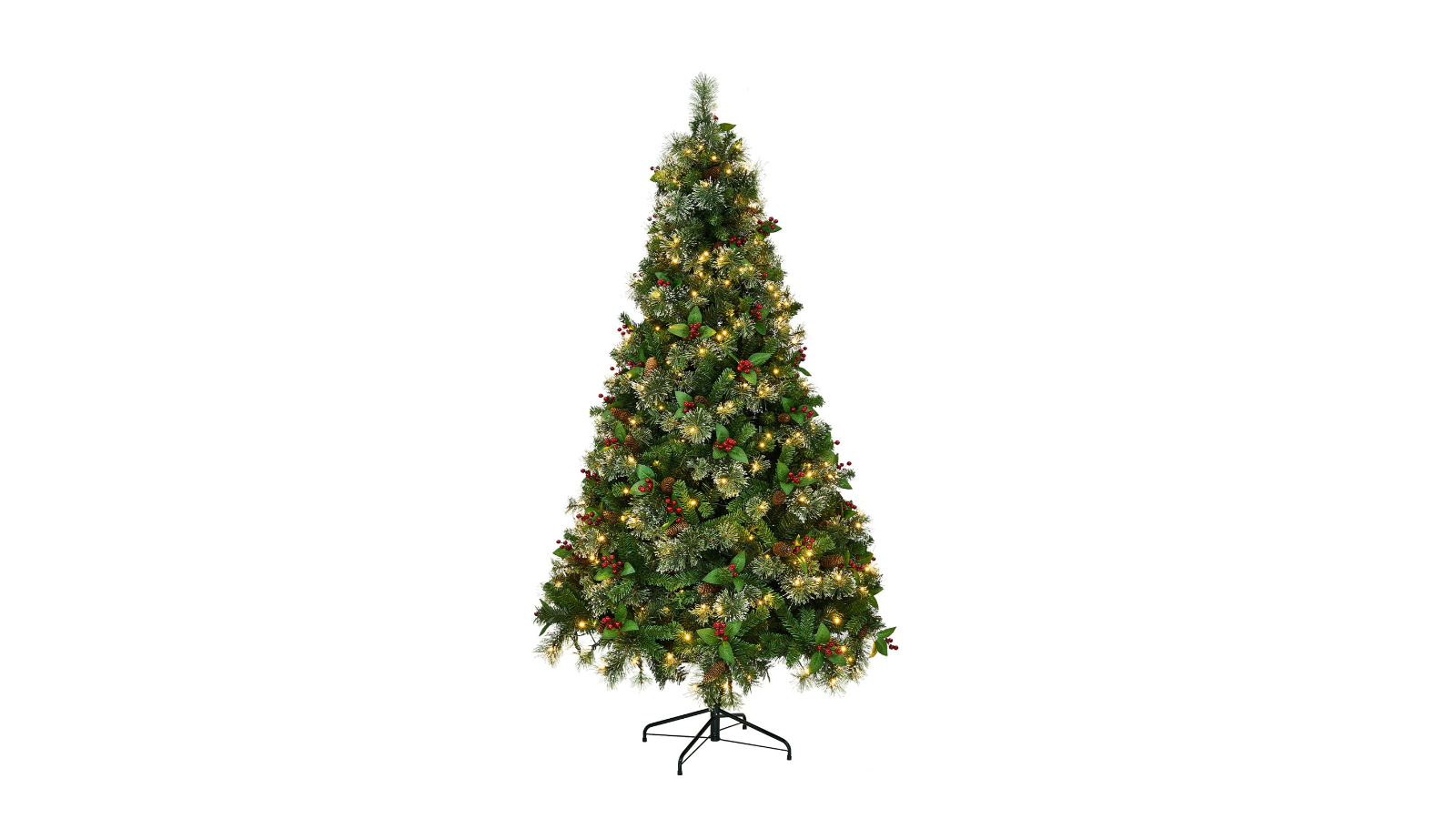 Tinseltown Green LED Christmas Tree with Lights Ornament