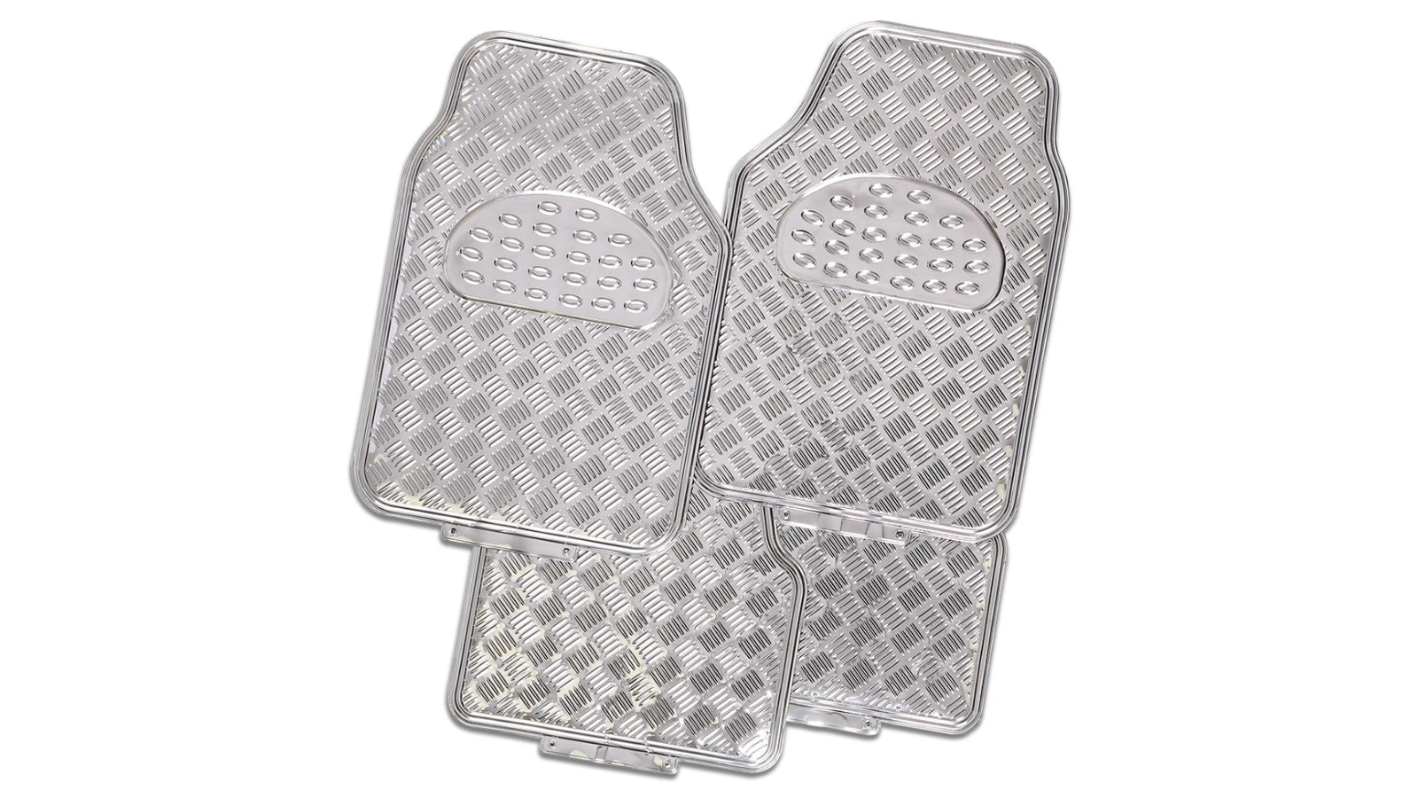 My Car 4 Piece Venom Rubber Car Mat - Silver