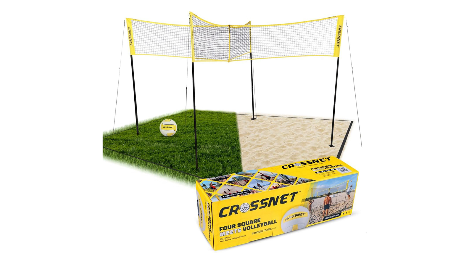 Vivere Outdoor Pty Ltd 4-Square Crossnet Volleyball Game