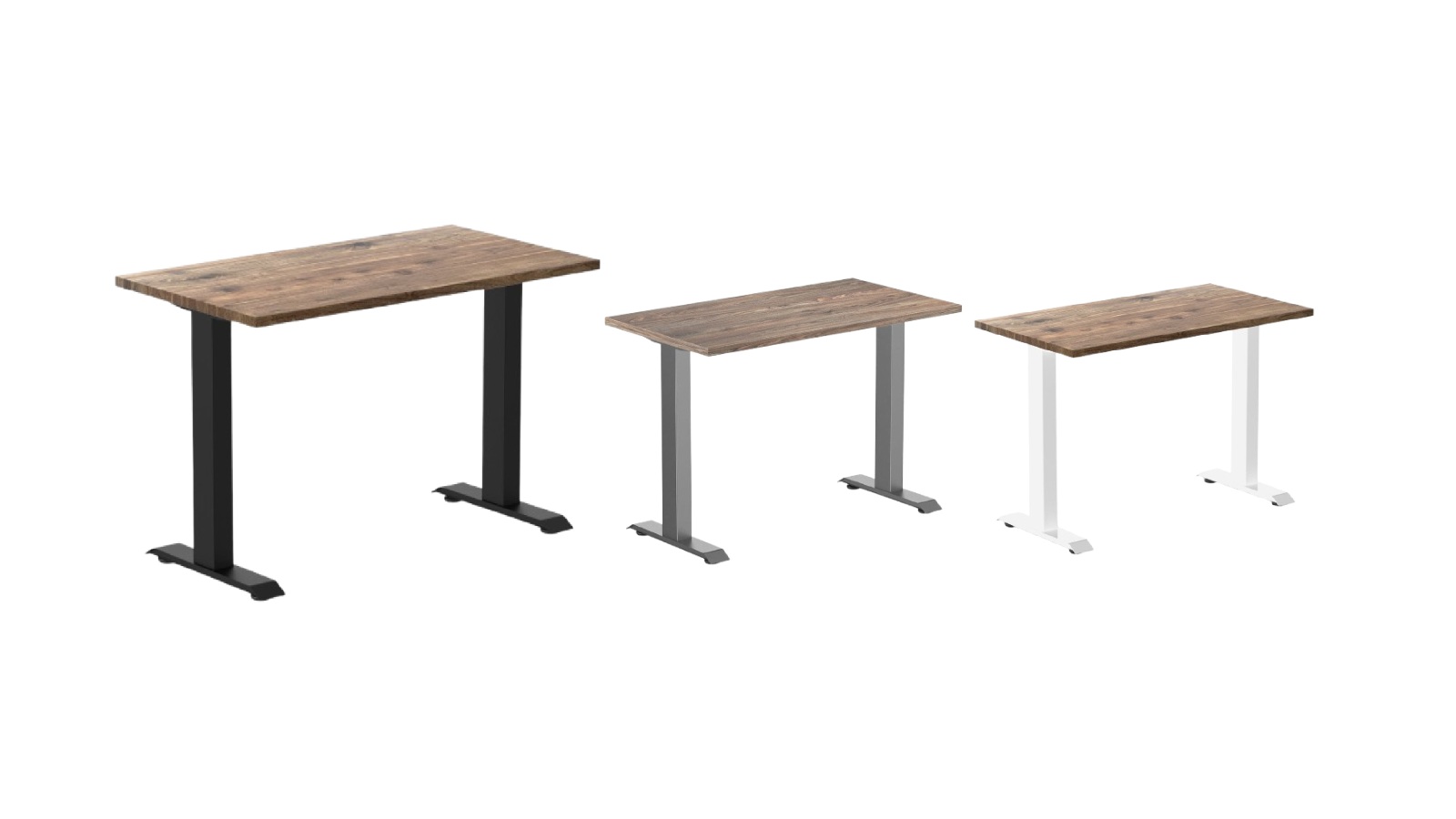 Desky Zero Natural Walnut Mini Hardwood Office Desk