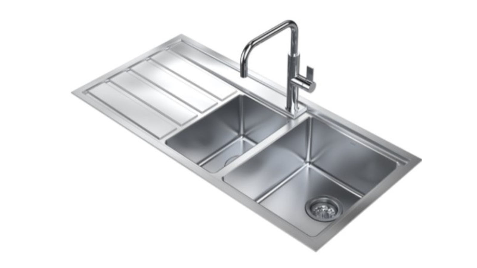 Caroma Urbane II 1.5 No Tap Hole Left Hand Bowl Sink - Stainless Steel