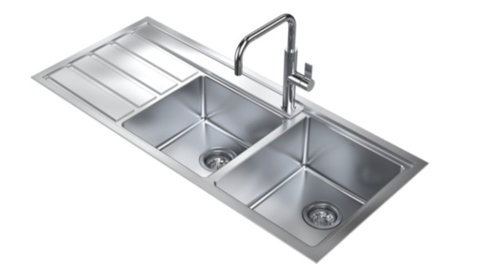 Caroma Urbane II 1.75 One Tap Hole Right Hand Bowl Sink - Stainless Steel
