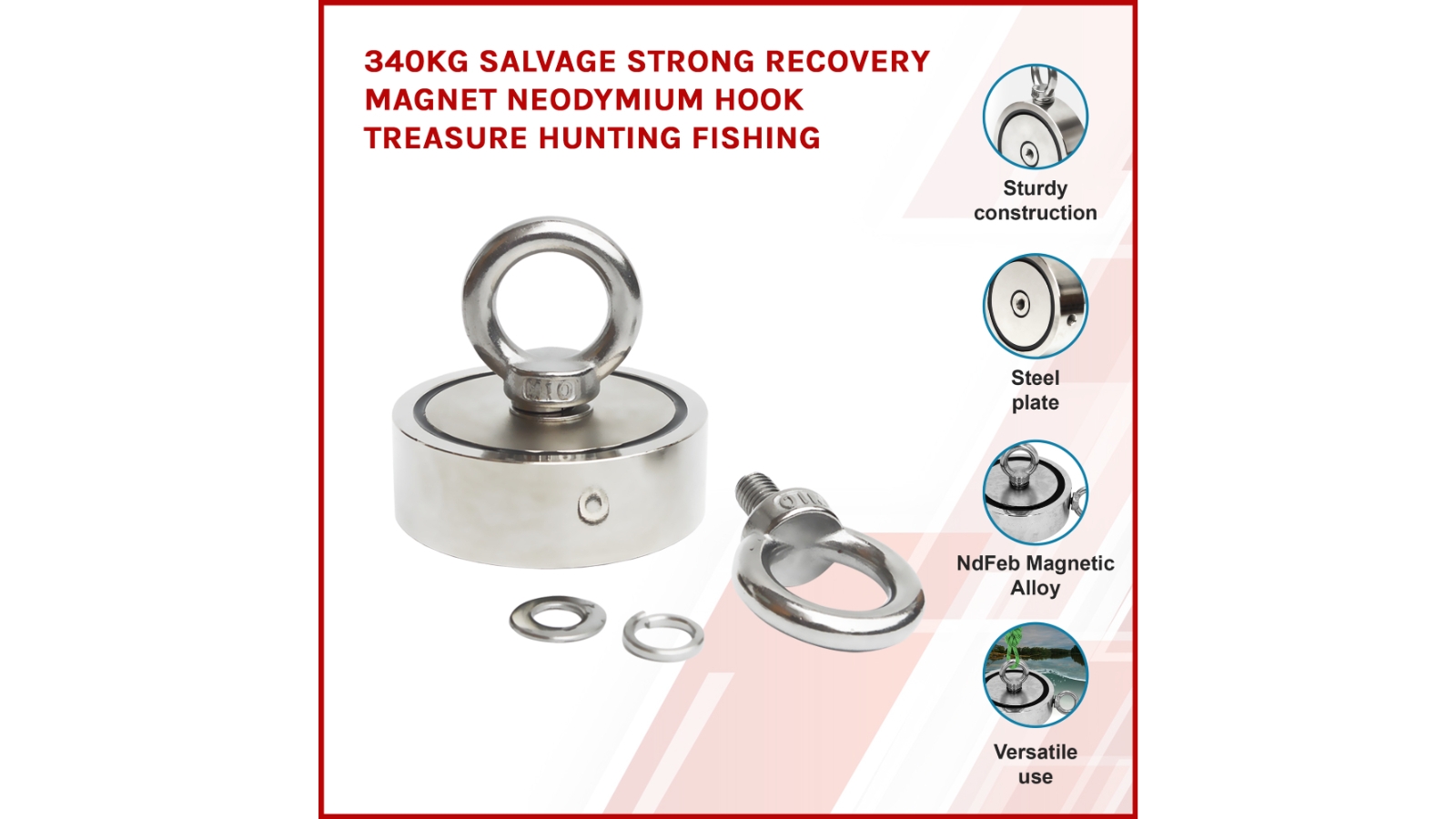 Serrano Salvage Strong Recovery Magnet Neodymium Hook Treasure