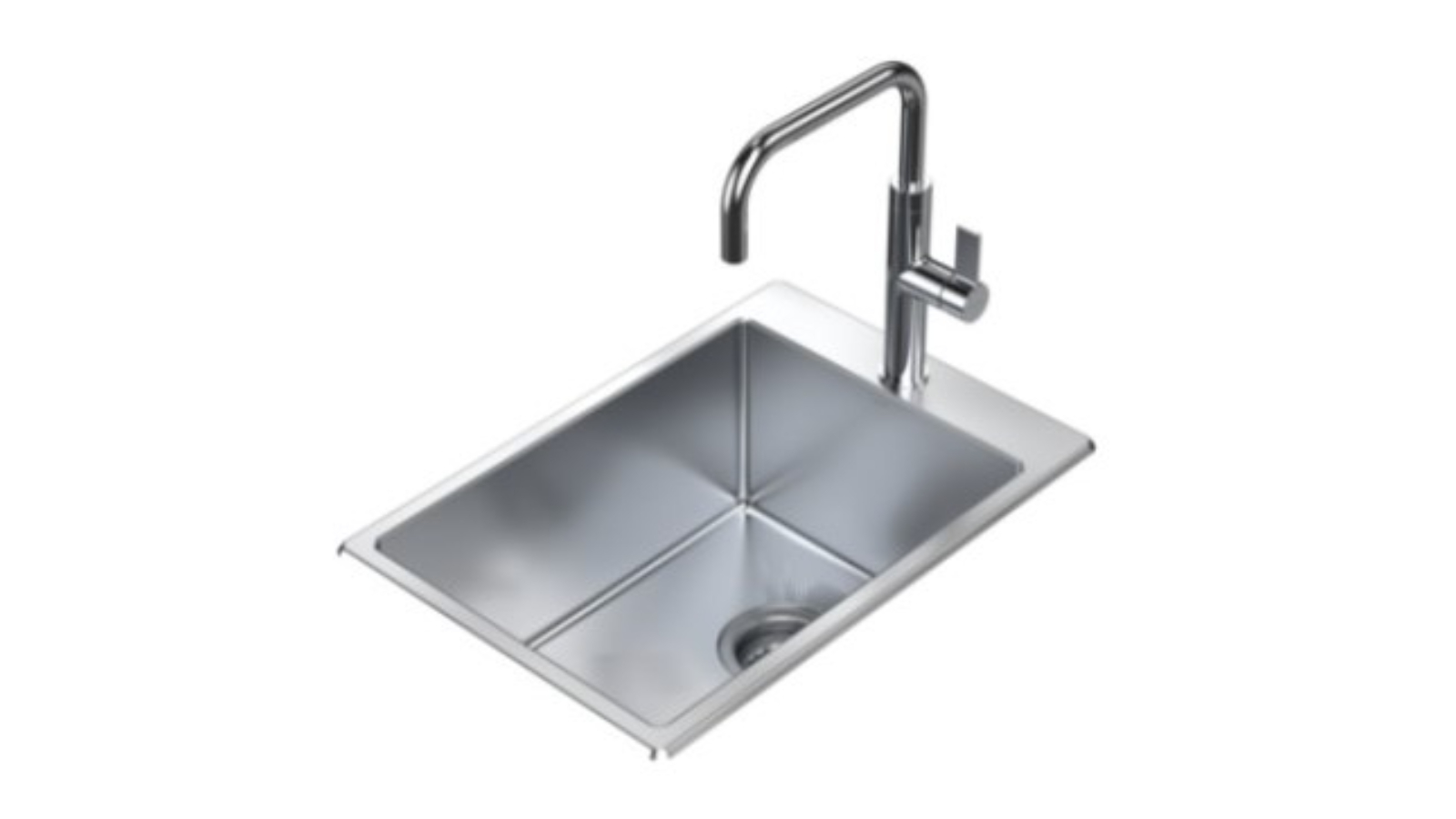 Caroma Urbane II 35 Litre Flushline Tub No Tap Hole Sink - Stainless Steel