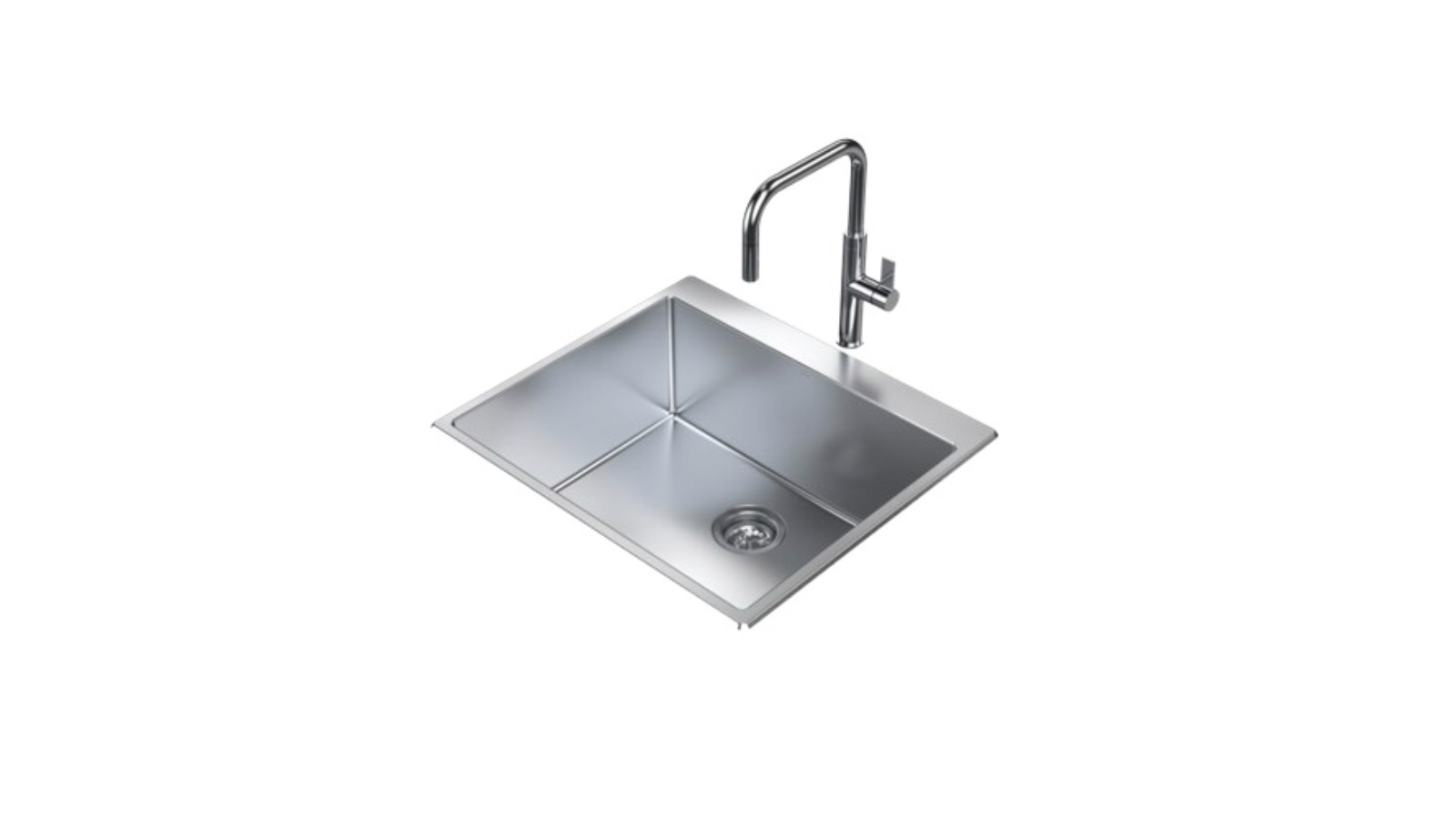 Caroma Urbane II 70L Flushline Tub - Stainless Steel