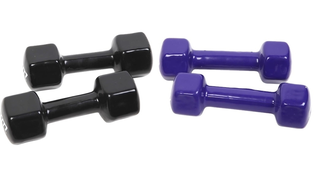 Serrano Dumbbells Pair PVC Hand Weights Rubber Coated