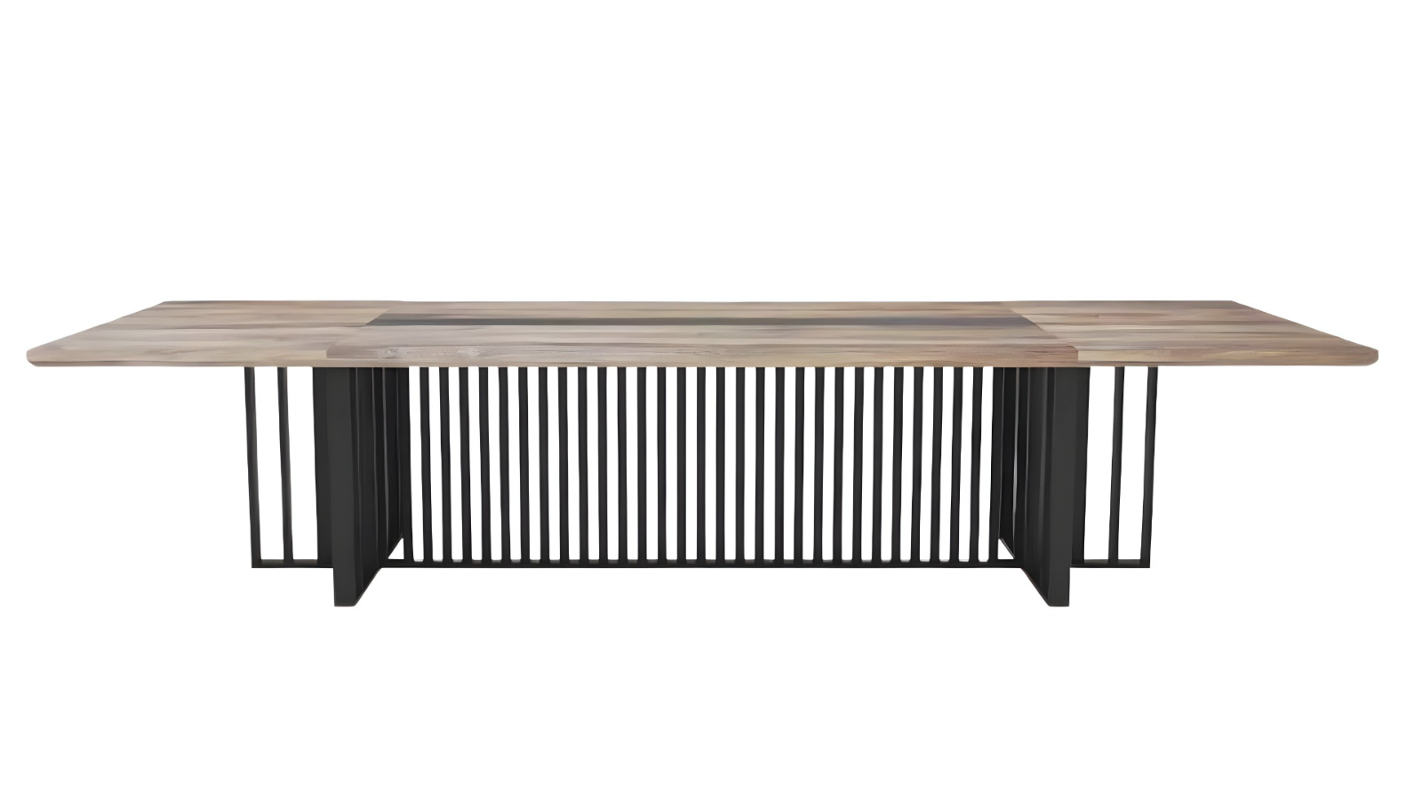 Innovatec Vidal Warm Oak/Black Boardroom Table