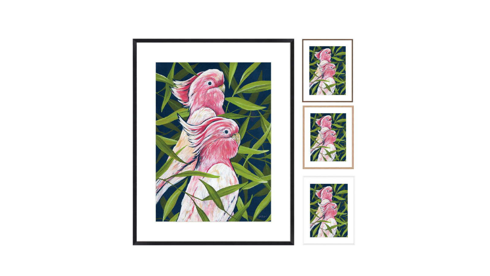 La Grolla Tropical Paradise Cockatoo Frame Wall Art