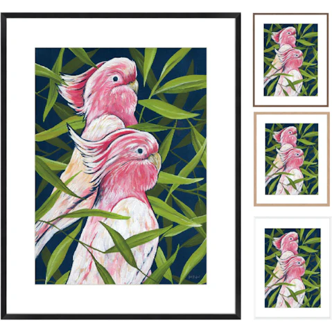 La Grolla Tropical Paradise Cockatoo Frame Wall Art