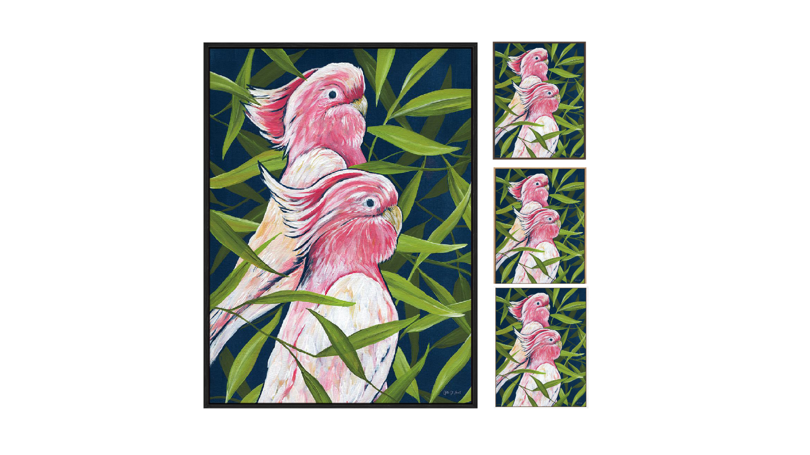 La Grolla Tropical Paradise Cockatoo Gallery Wall Art