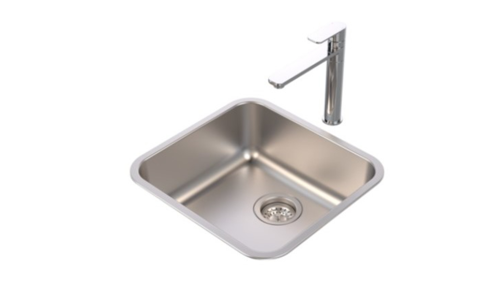 Caroma Luna Single Bowl Sink - Stainless Steel