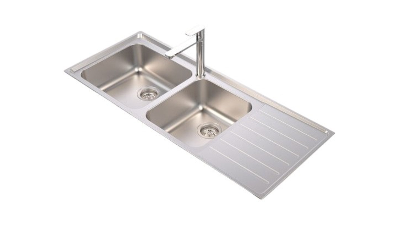 Caroma Luna 1.75 One Tap Hole Left Hand Bowl Sink - Chrome