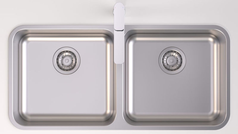 Caroma Contemporary Double Bowl Sink