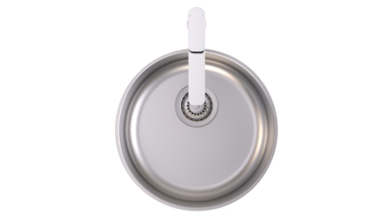 Caroma Luna Round Bowl Sink - Chrome