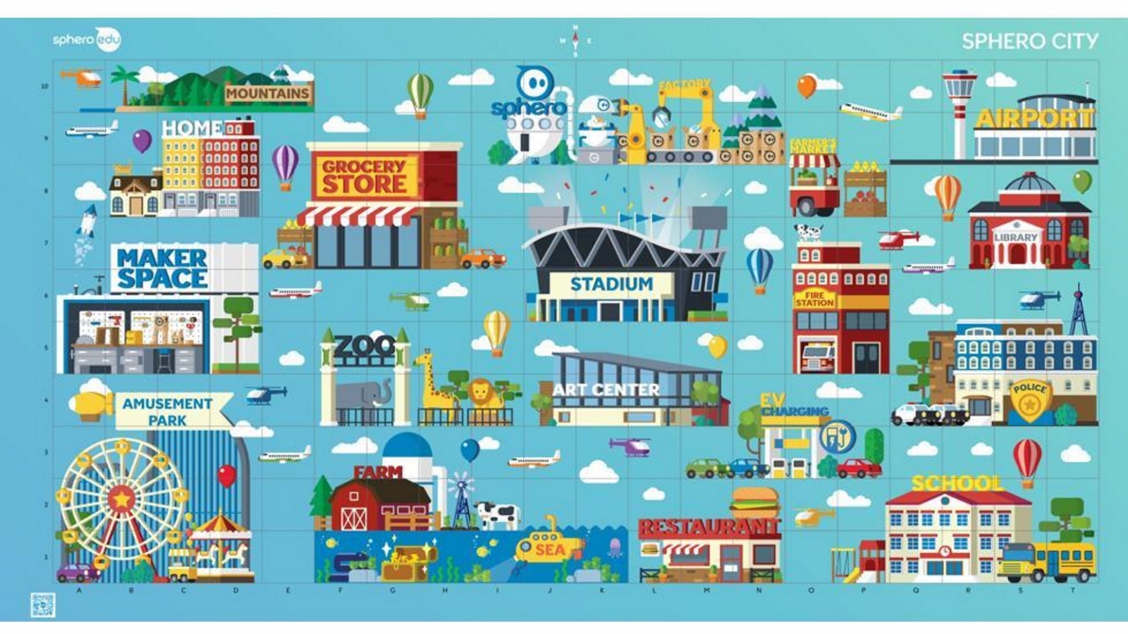 Sphero Code Mat Activity Card Set Harvey Norman