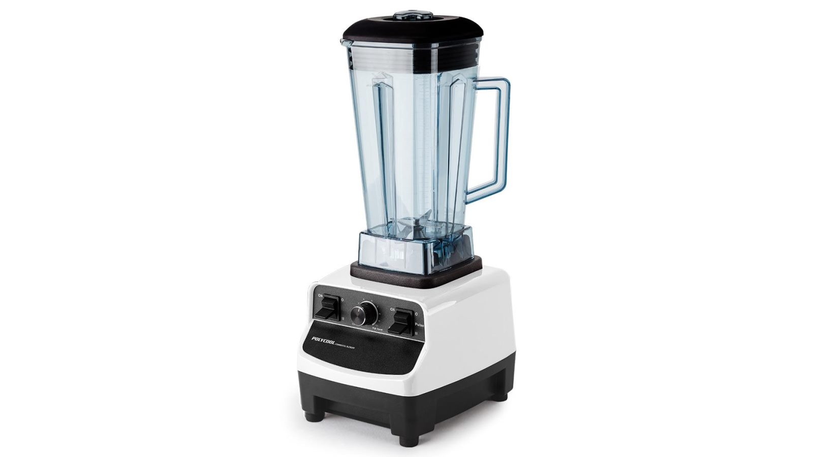 POLYCOOL 2L 2200W Commercial Grade Blender With BPA Free Jug For Drink Smoothie Food Ice White