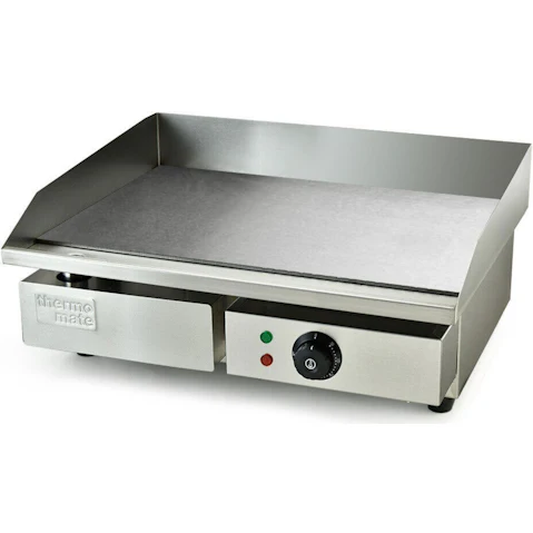 Thermomate 2400W Stainless Steel Electric Griddle - 55 x 35cm