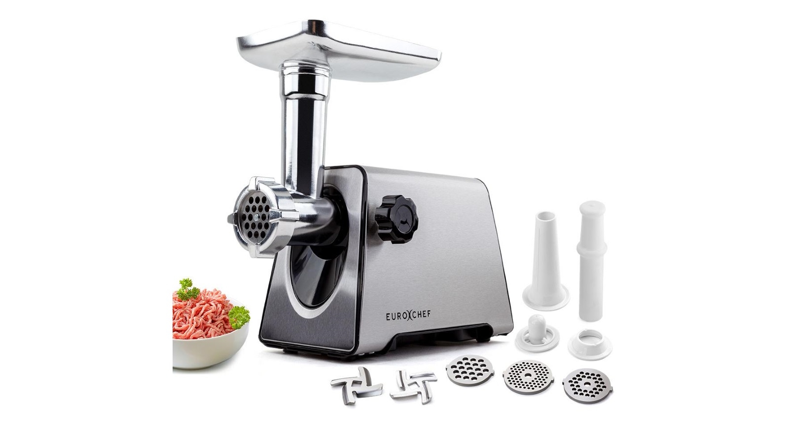 EuroChef Electric Meat Grinder Stainless Steel Harvey Norman
