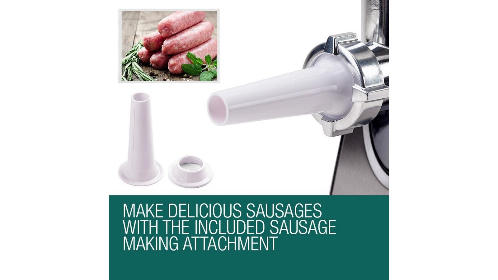 EuroChef Electric Meat Grinder Stainless Steel Harvey Norman