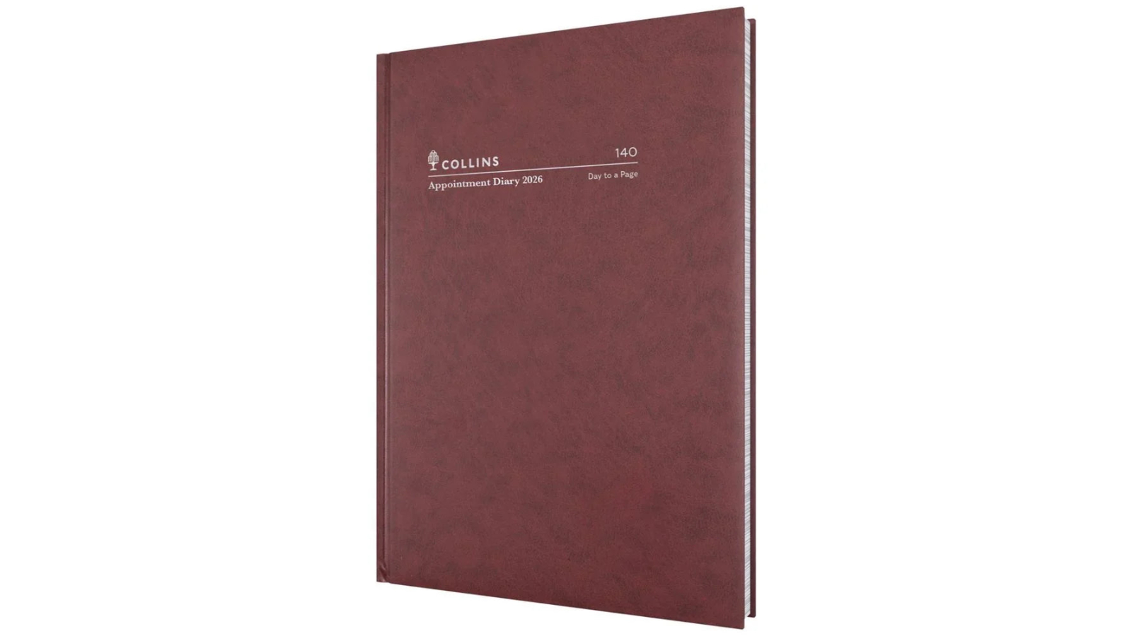 Collins Debden A4 Day-to-Page 2026 Appointment Diary - Burgundy