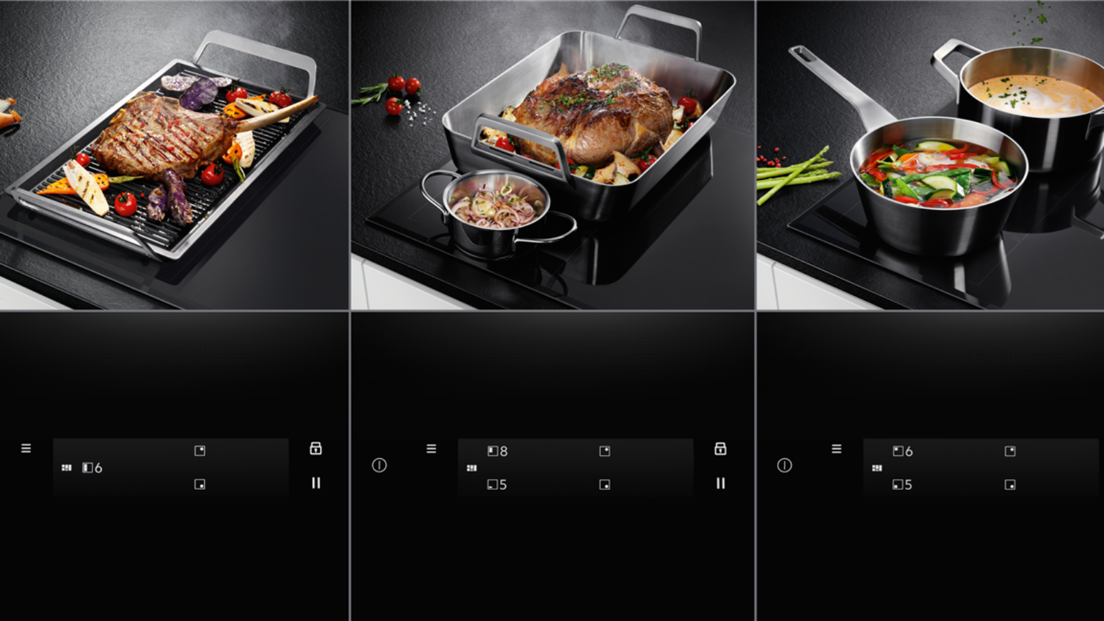 AEG 600mm 4 Zone Pure FlexiBridge Induction Cooktop Harvey Norman