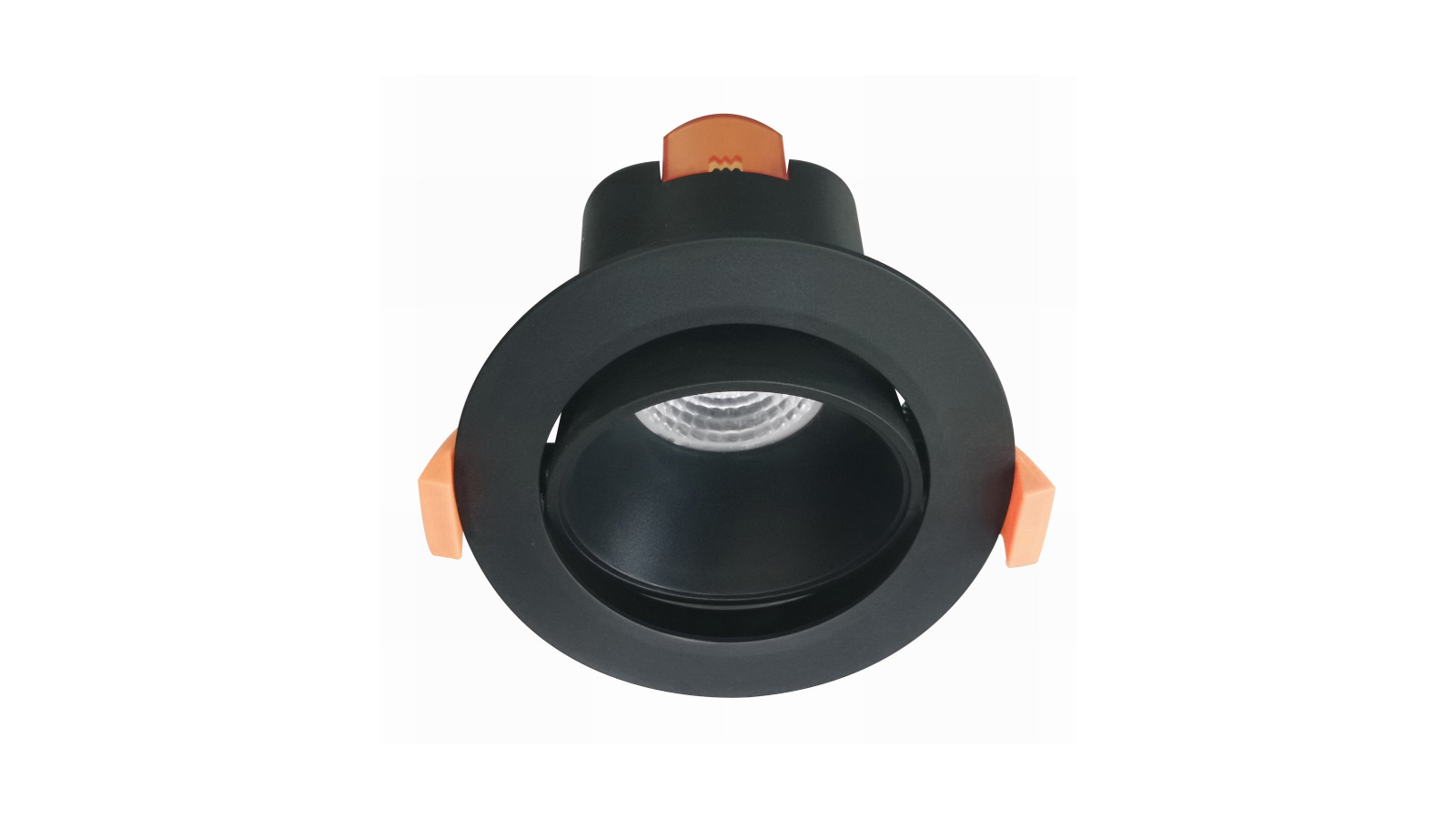 CLA Comet 9W Round COB IP20 LED Tri-CCT Gimbal Downlight Dimmable - Black