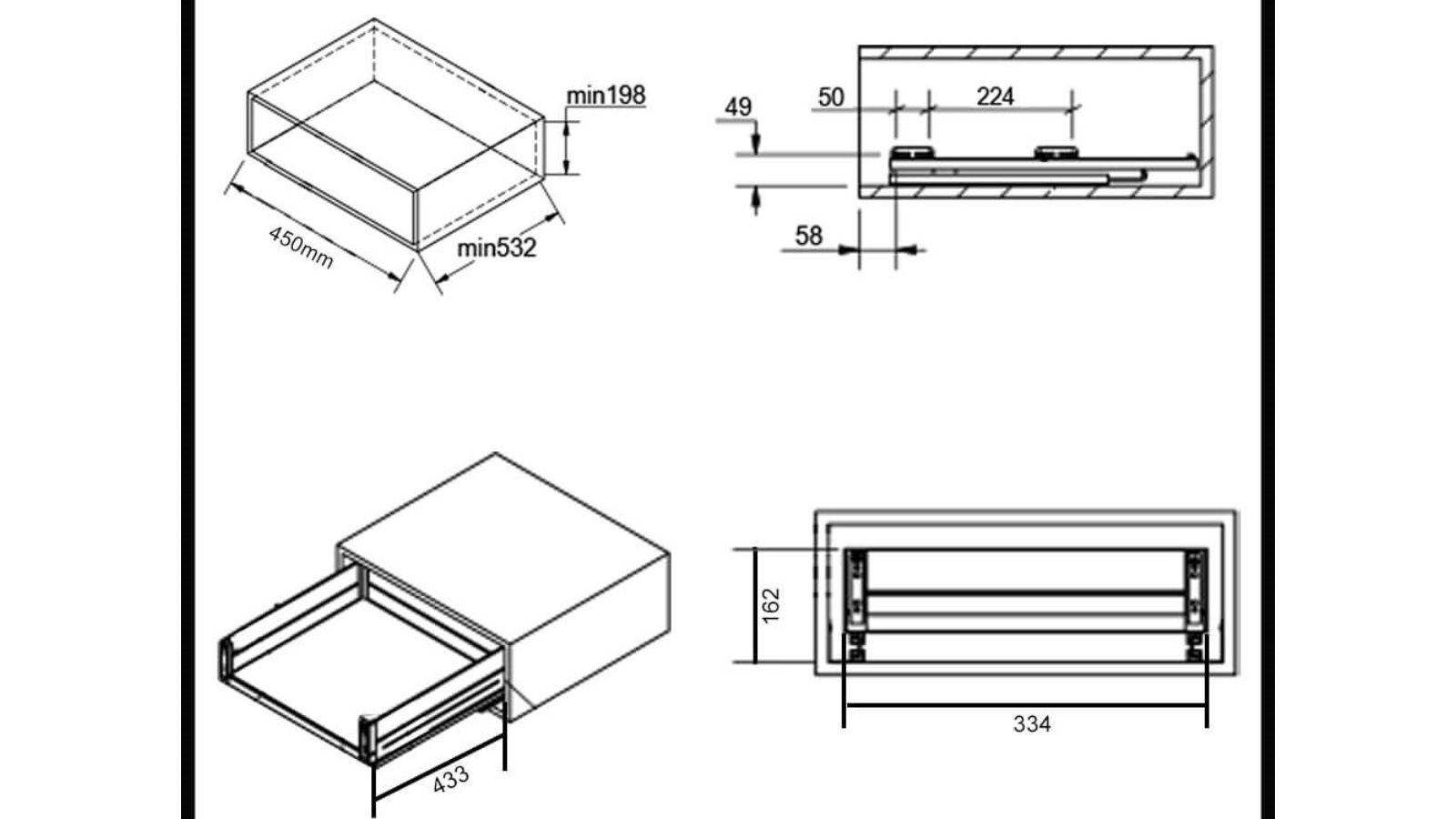 Elite Galley PullOut Kitchen Drawer Harvey Norman