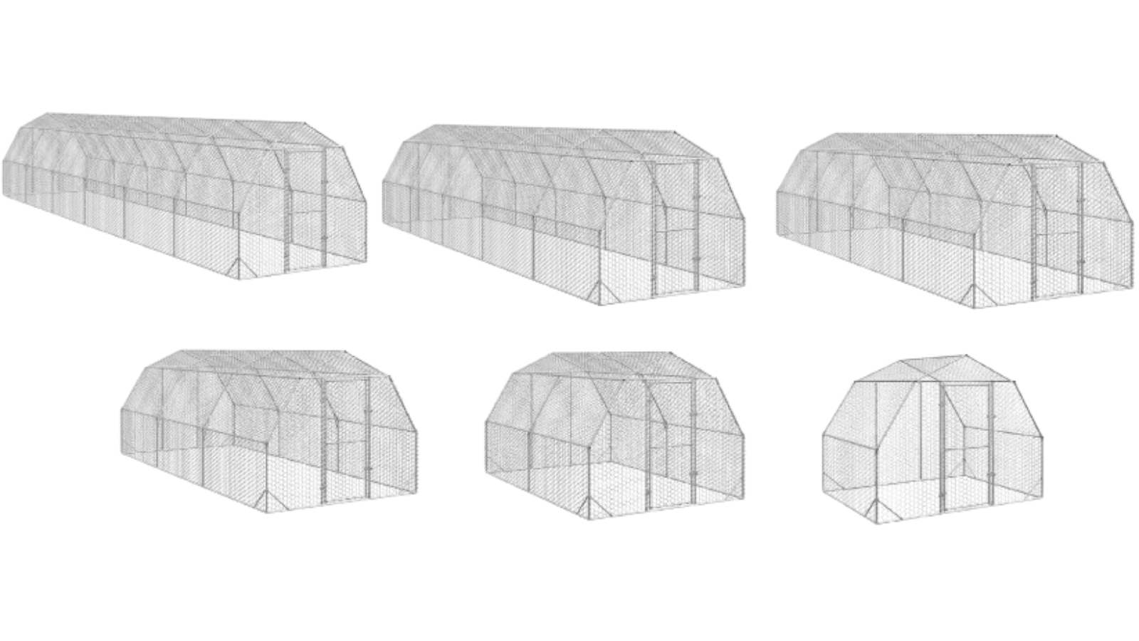 vidaXL Galvanised Steel Chicken Coops