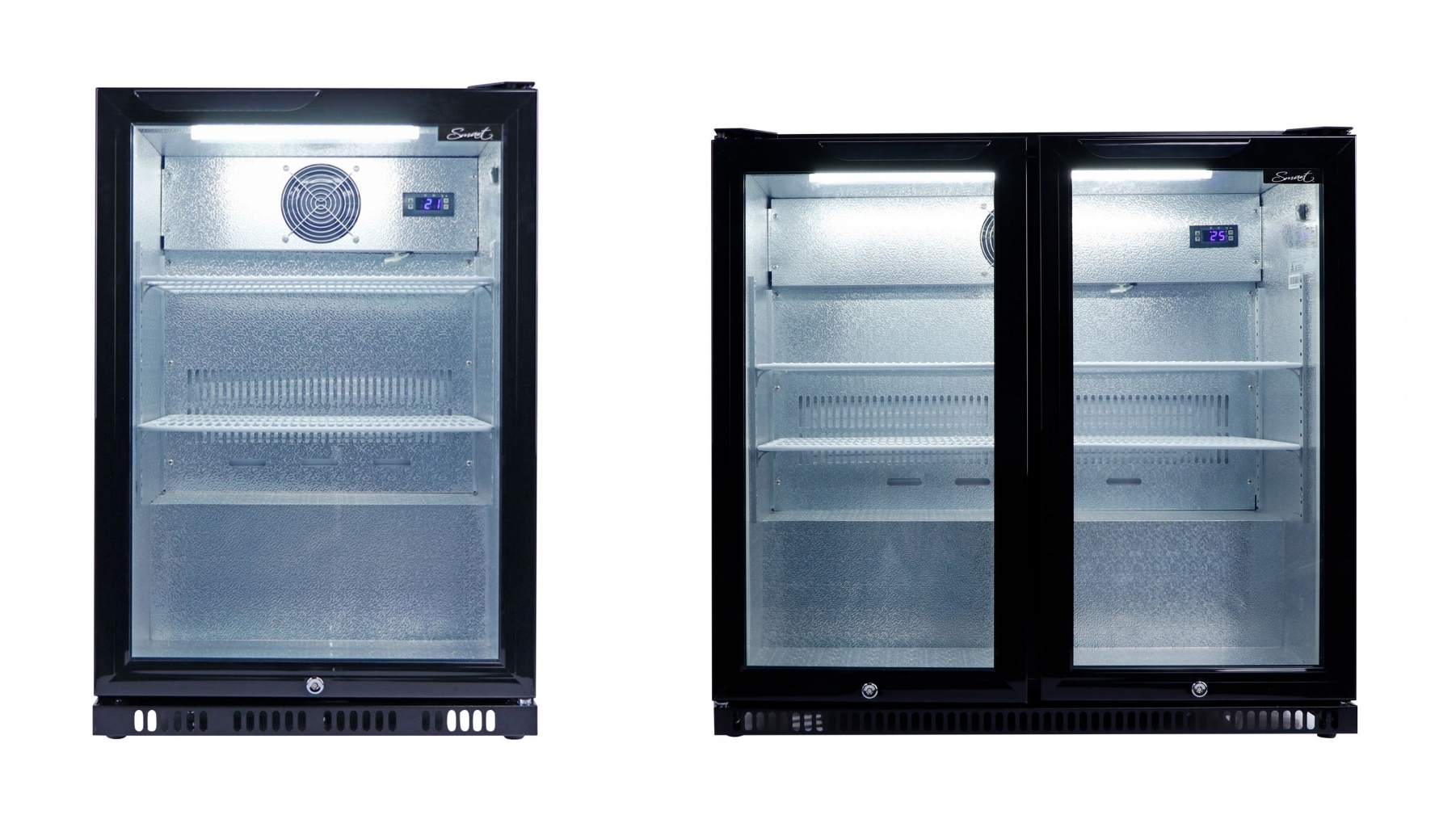 Smart Outdoor Beverage Cooler with Standard Glass