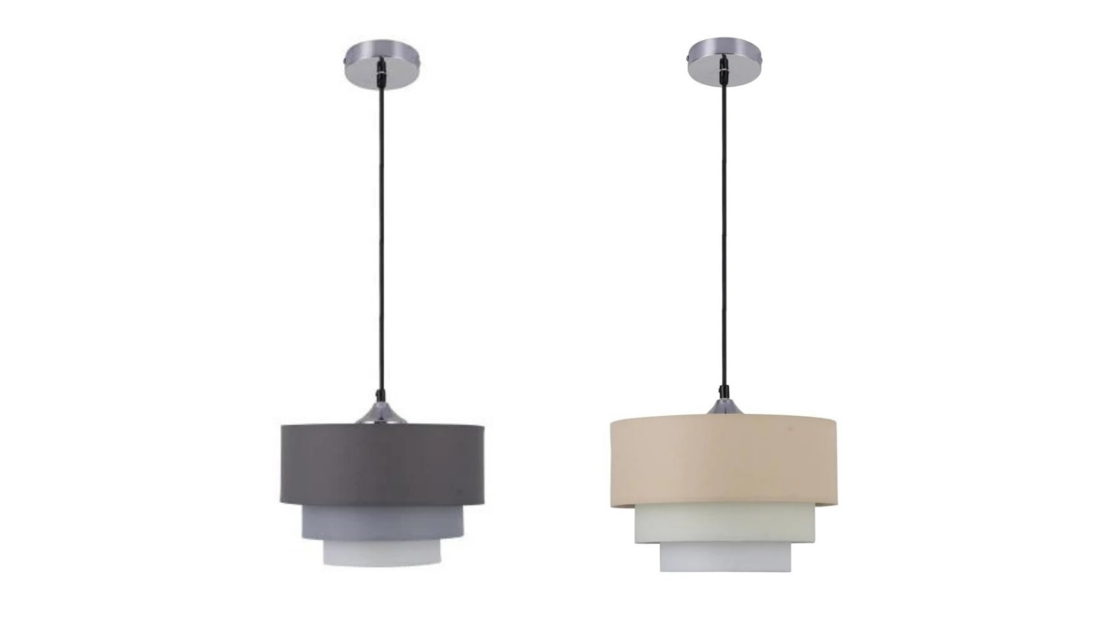Luminea Dawson 1LT Fabric Hanging Pendant Lamp