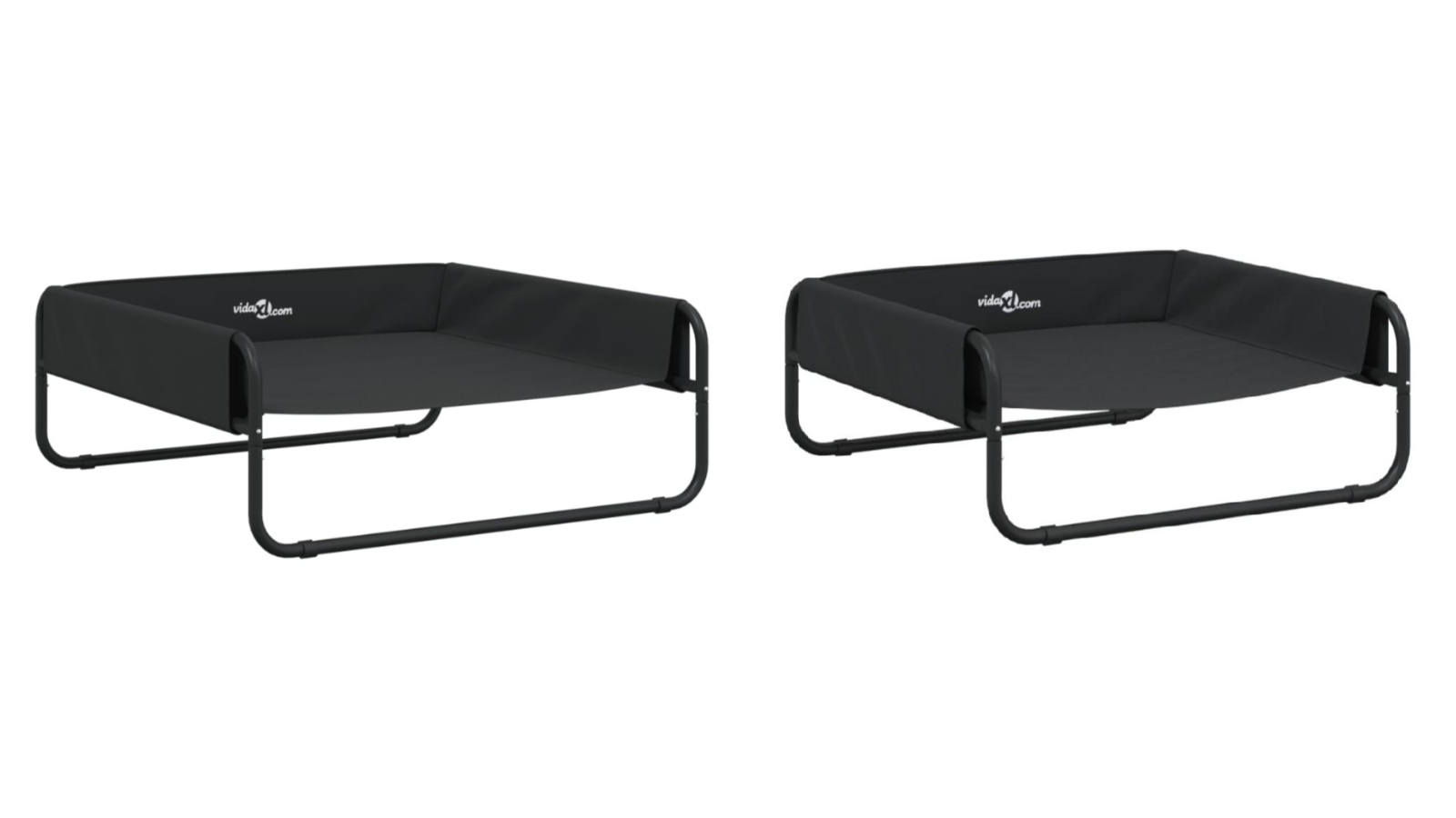 vidaXL Oxford Fabric and Steel Anthracite Elevated Dog Bed
